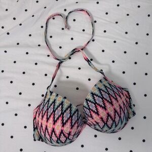Victoria's Secret Fabulous Push-up bikini top in Aztec print